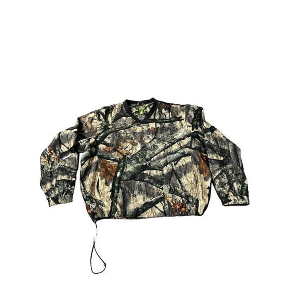 Gander Mountain Windblock Mossy Oak Camo Men's Pullover Jacket Size XL